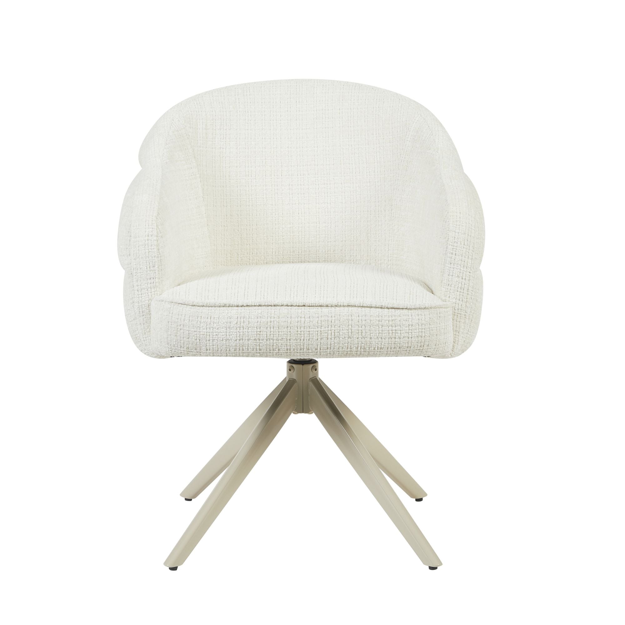 Eetkamerstoel Bella | Draaibaar | Off-white stof