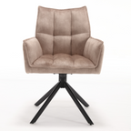 Eetkamerstoel Dani Velvet | Beige | Draaibaar
