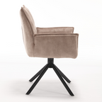 Eetkamerstoel Dani Velvet | Beige | Draaibaar