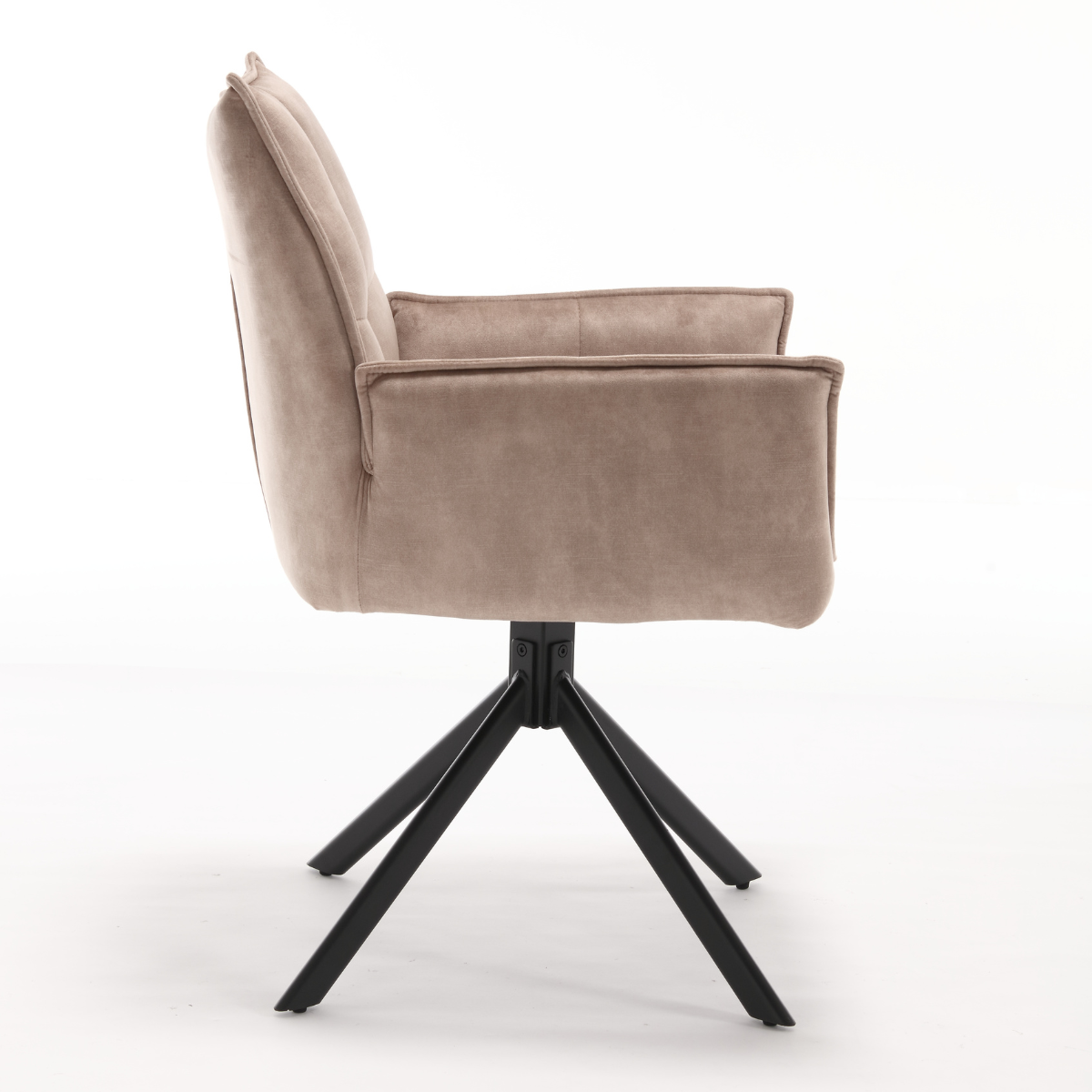 Eetkamerstoel Dani Velvet | Beige | Draaibaar