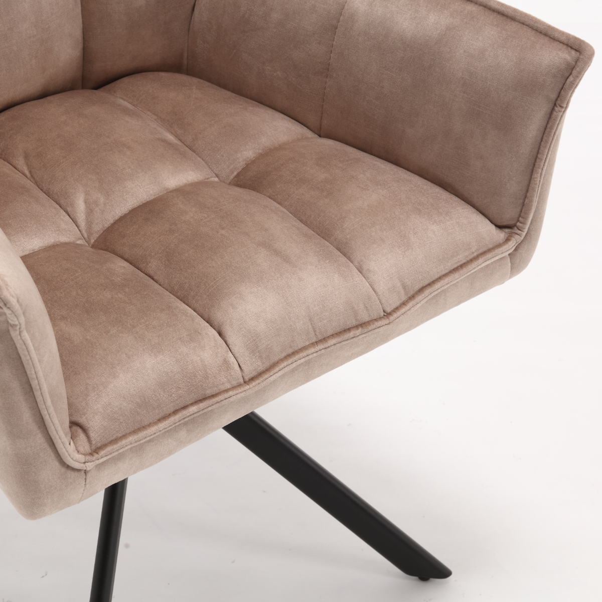 Eetkamerstoel Dani Velvet | Beige | Draaibaar