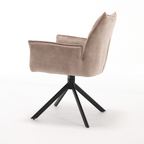 Eetkamerstoel Dani Velvet | Beige | Draaibaar