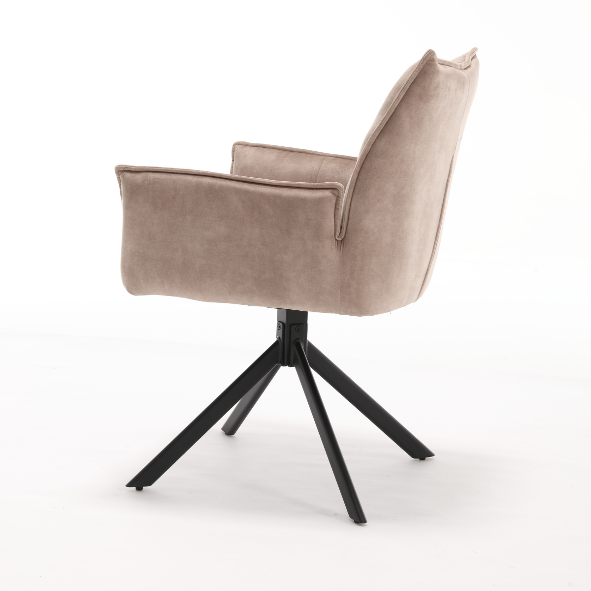 Eetkamerstoel Dani Velvet | Beige | Draaibaar