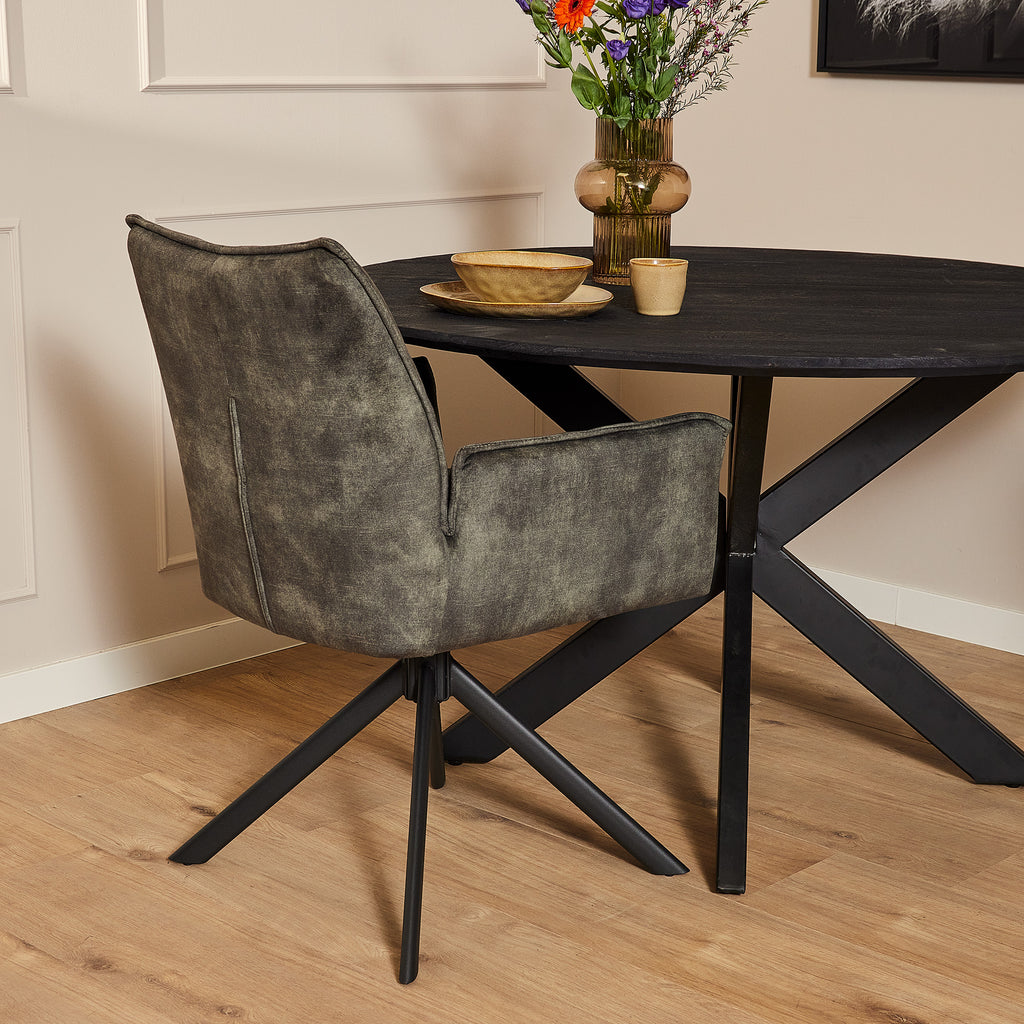 Eetkamerstoel Dani Velvet | Velours | Groen