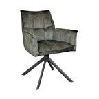Eetkamerstoel Dani Velvet | Velours | Groen