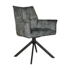 Eetkamerstoel Dani Velvet | Light Blue | Draaibaar