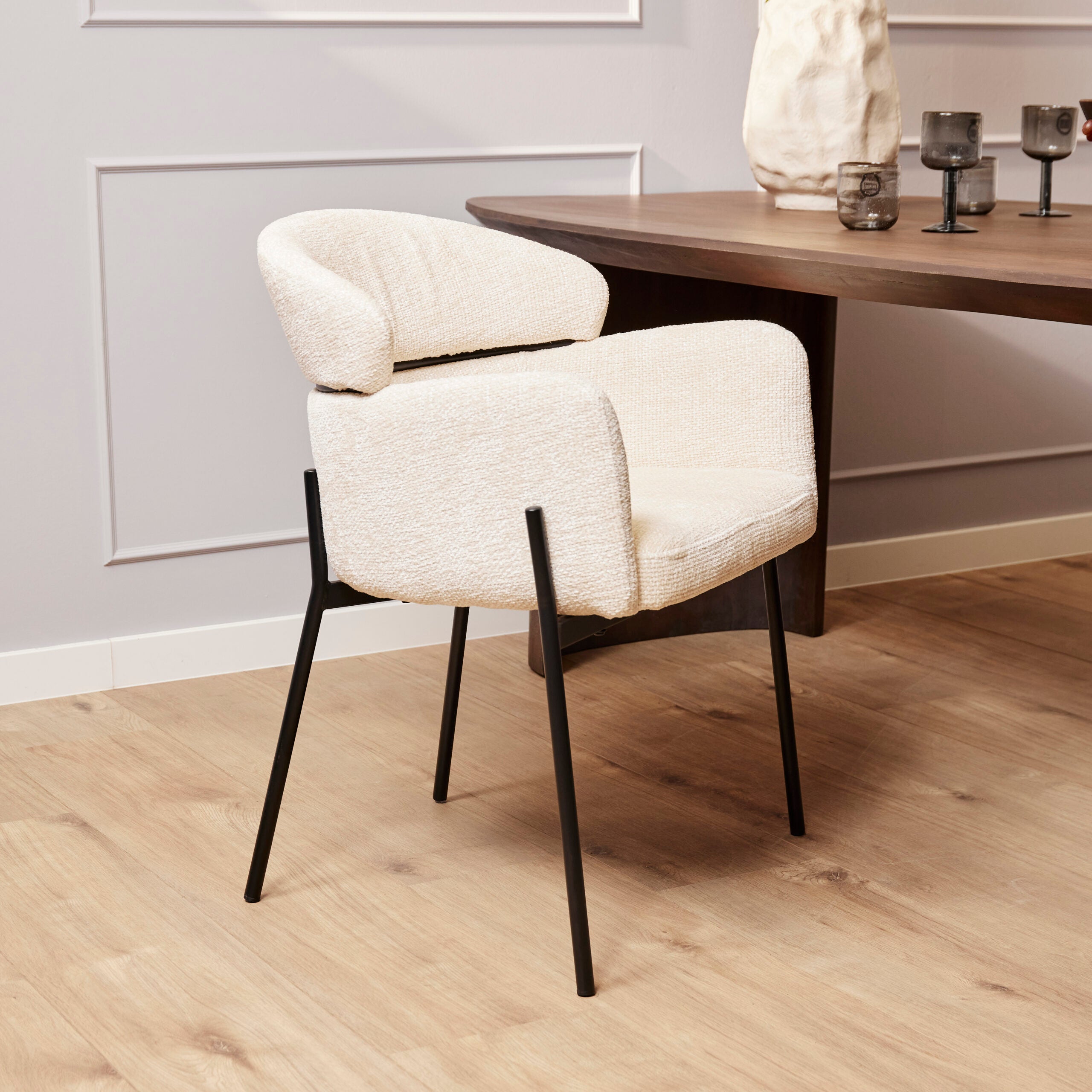 Eetkamerstoel Otis | Armleuningen | White
