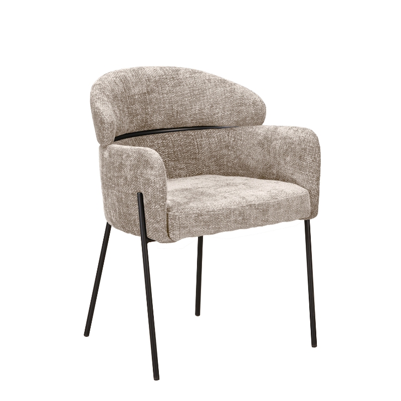 Eetkamerstoel Otis | Gewoven stof | Beige
