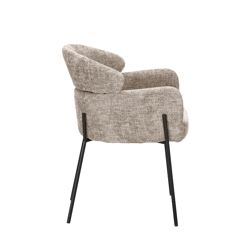 Eetkamerstoel Otis | Gewoven stof | Beige