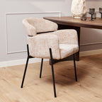 Eetkamerstoel Otis | Gewoven stof | Beige