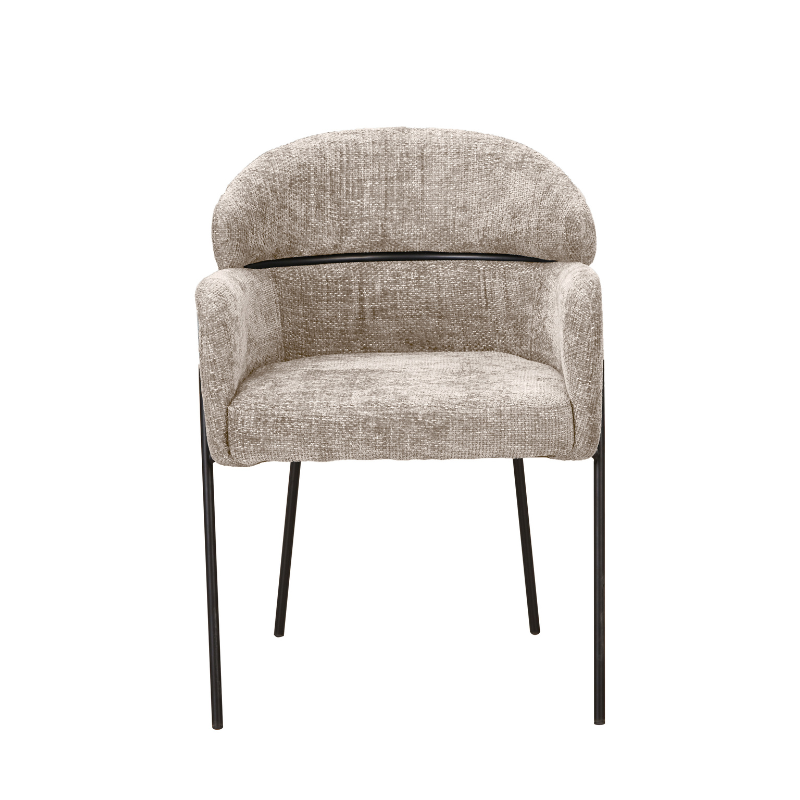 Eetkamerstoel Otis | Gewoven stof | Beige