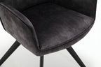 Eetkamerstoel Nova | Velvet | Zwarte poten