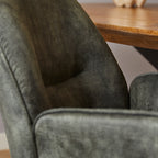 Eetkamerstoel Nova | Velvet | Zwart frame | Set van 2