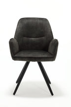 Eetkamerstoel Nova | Velvet | Zwart frame | Set van 2