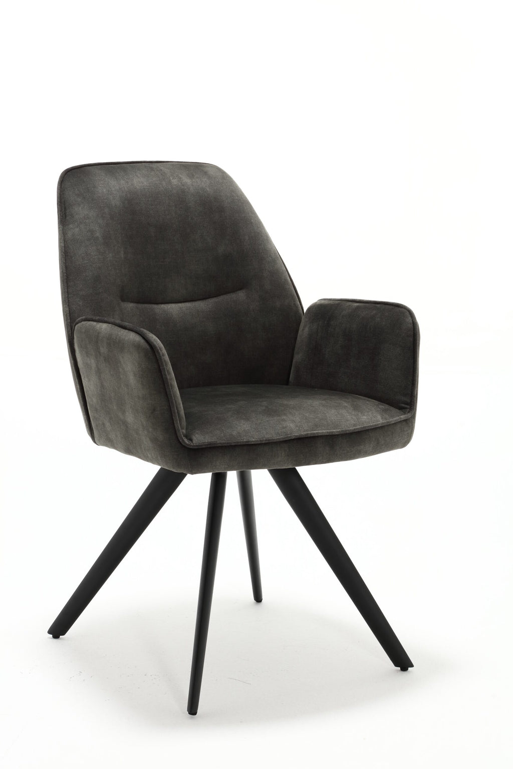Eetkamerstoel Nova | Velvet | Zwart frame | Set van 2