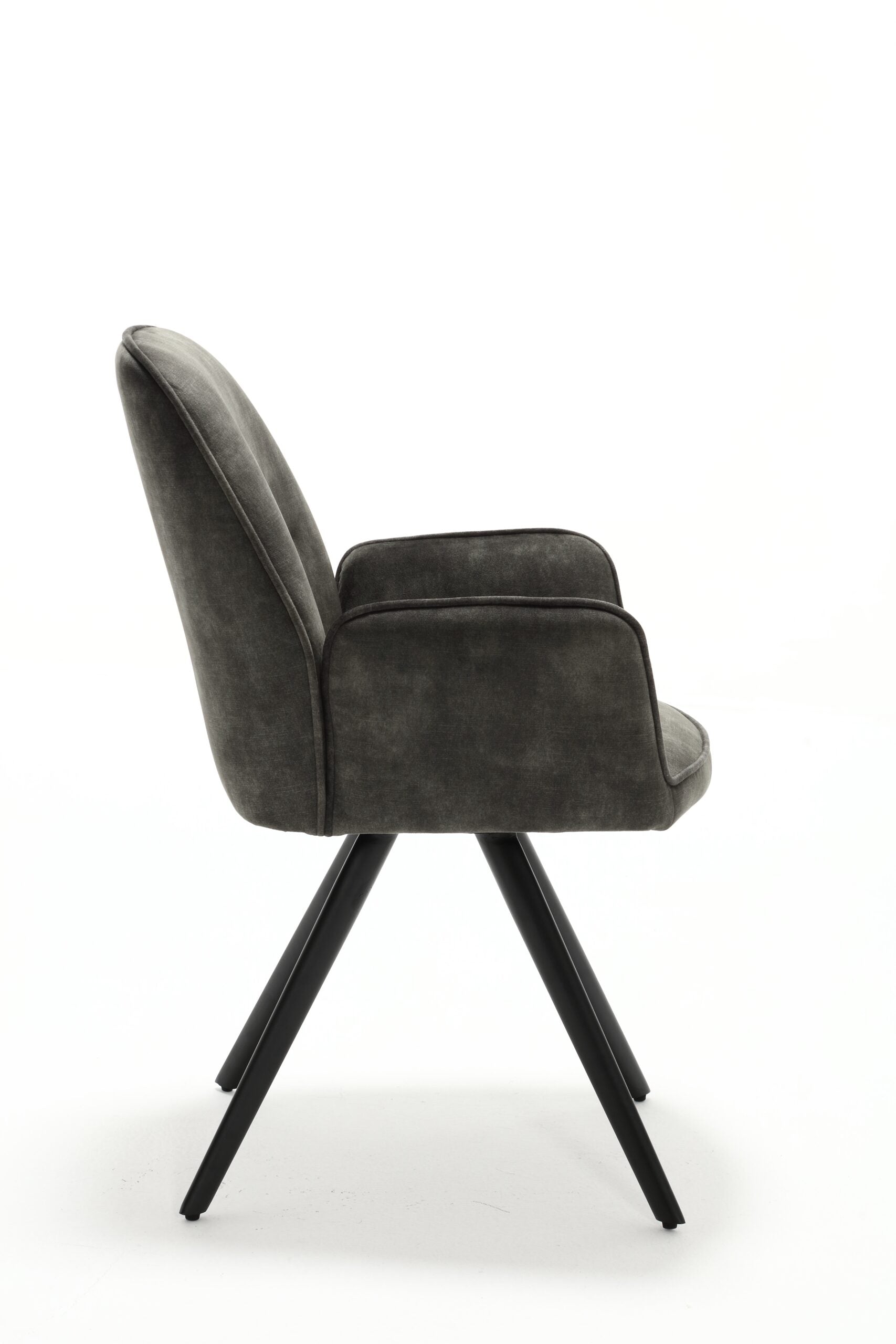 Eetkamerstoel Nova | Velvet | Zwart frame | Set van 2