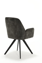 Eetkamerstoel Nova | Velvet | Zwart frame | Set van 2