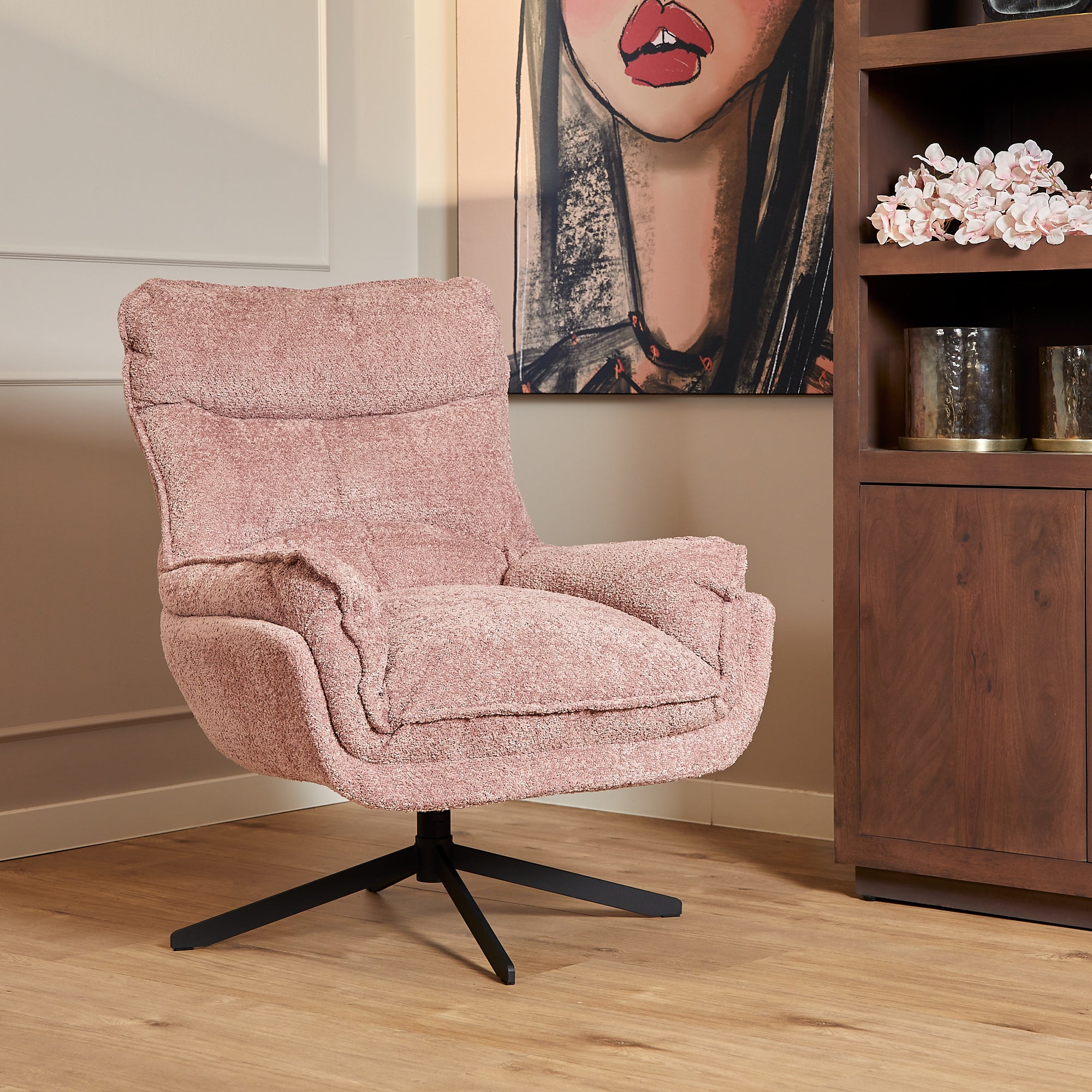 Fauteuil Vera | Draaibaar | Polyester