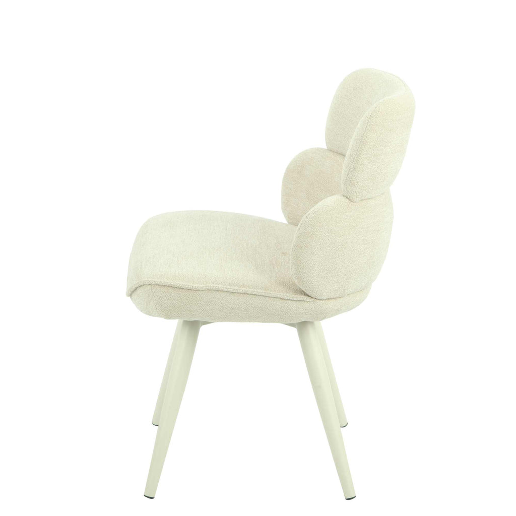 Eetkamerstoel Abby | Stof Raven 24 | Beige