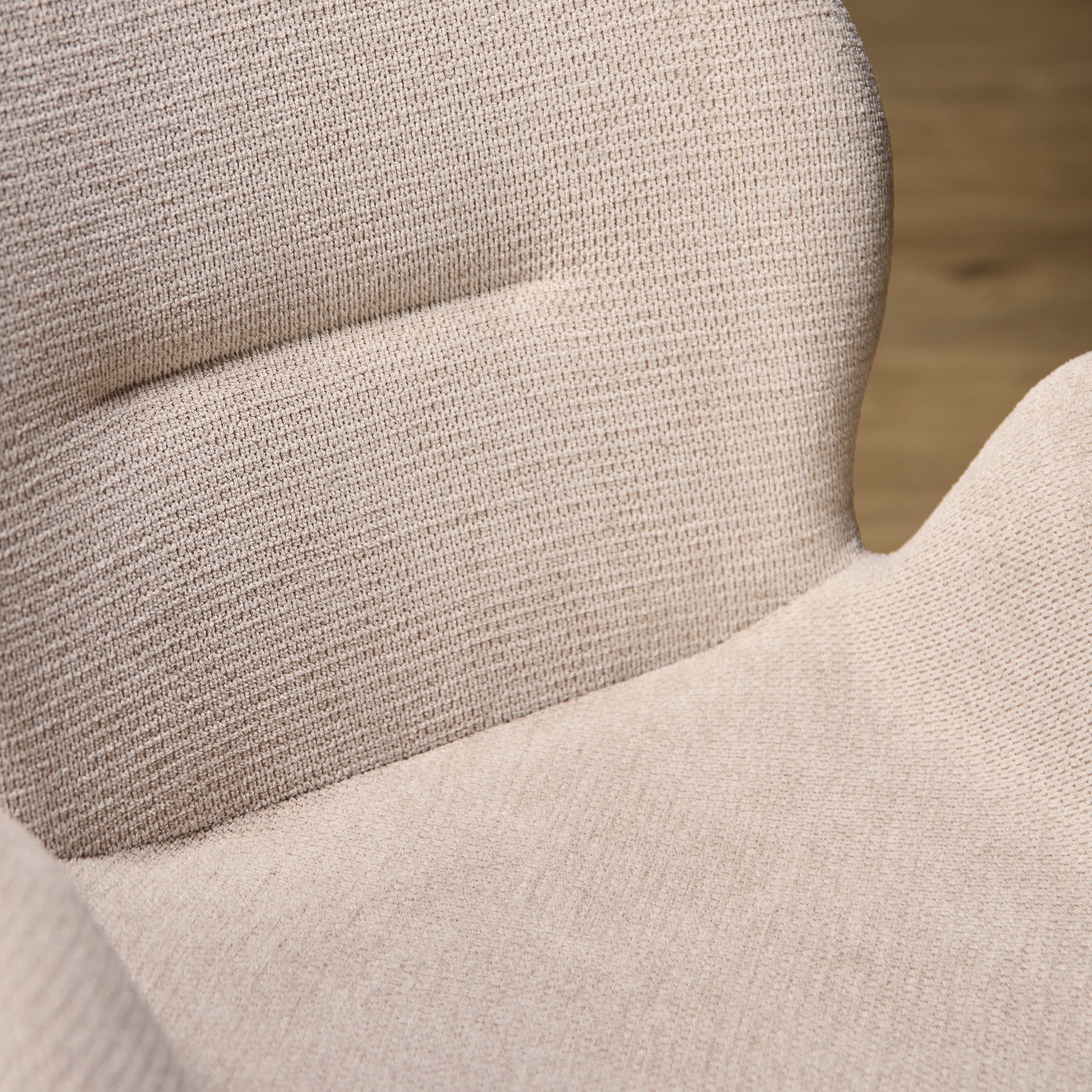 Eetkamerstoel Jesse | Draaibaar | Beige stof