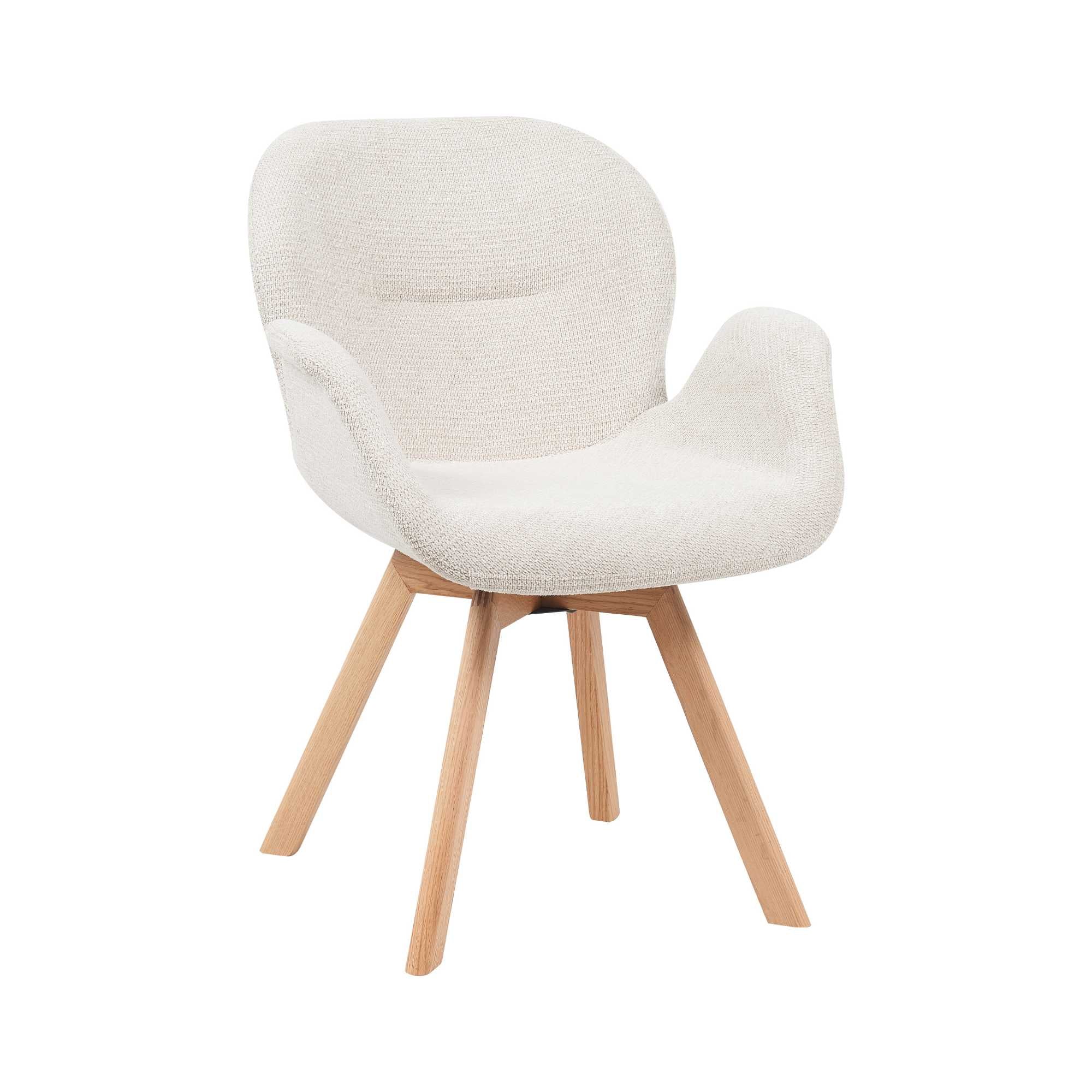 Eetkamerstoel Jesse | Draaibaar | Beige stof