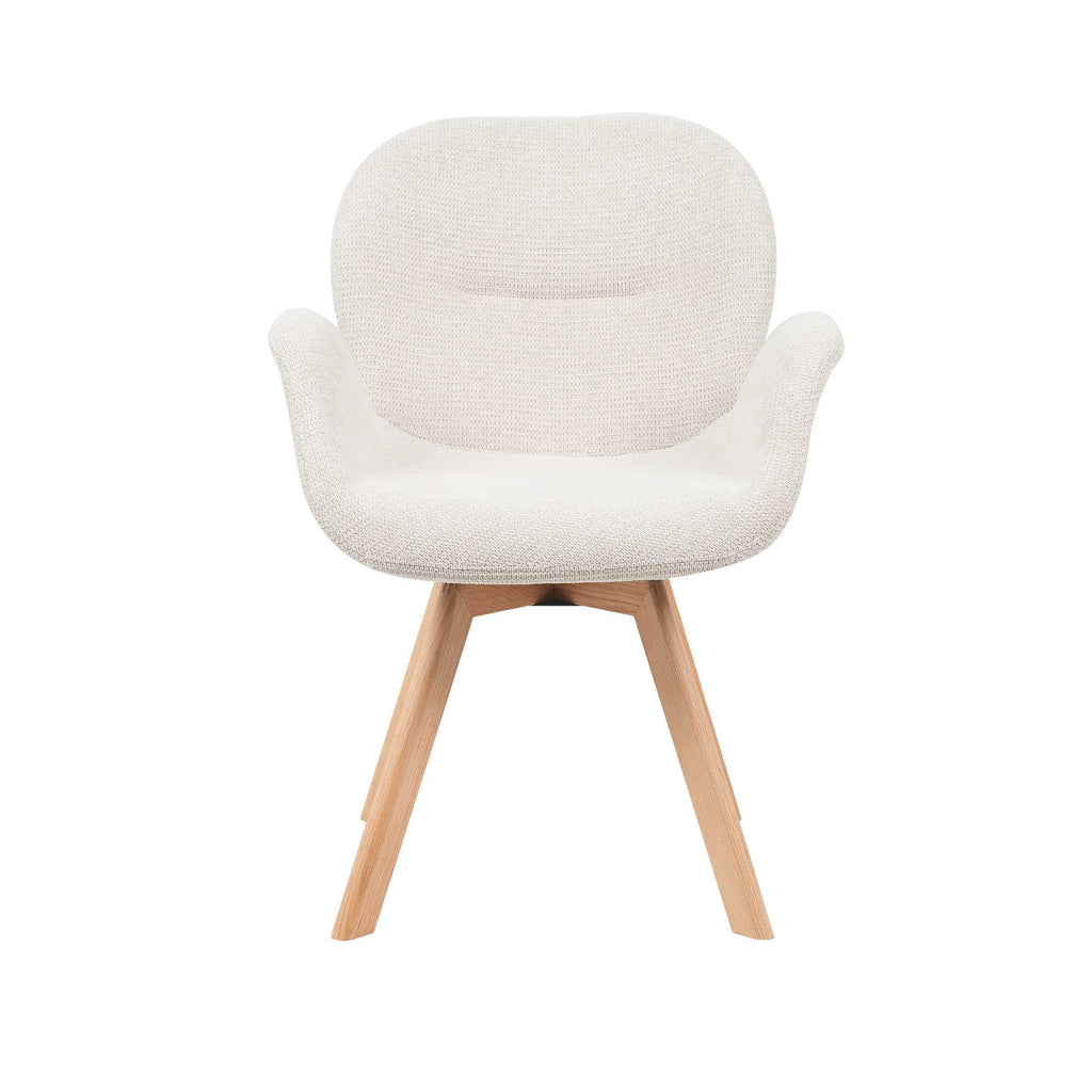 Eetkamerstoel Jesse | Draaibaar | Beige stof