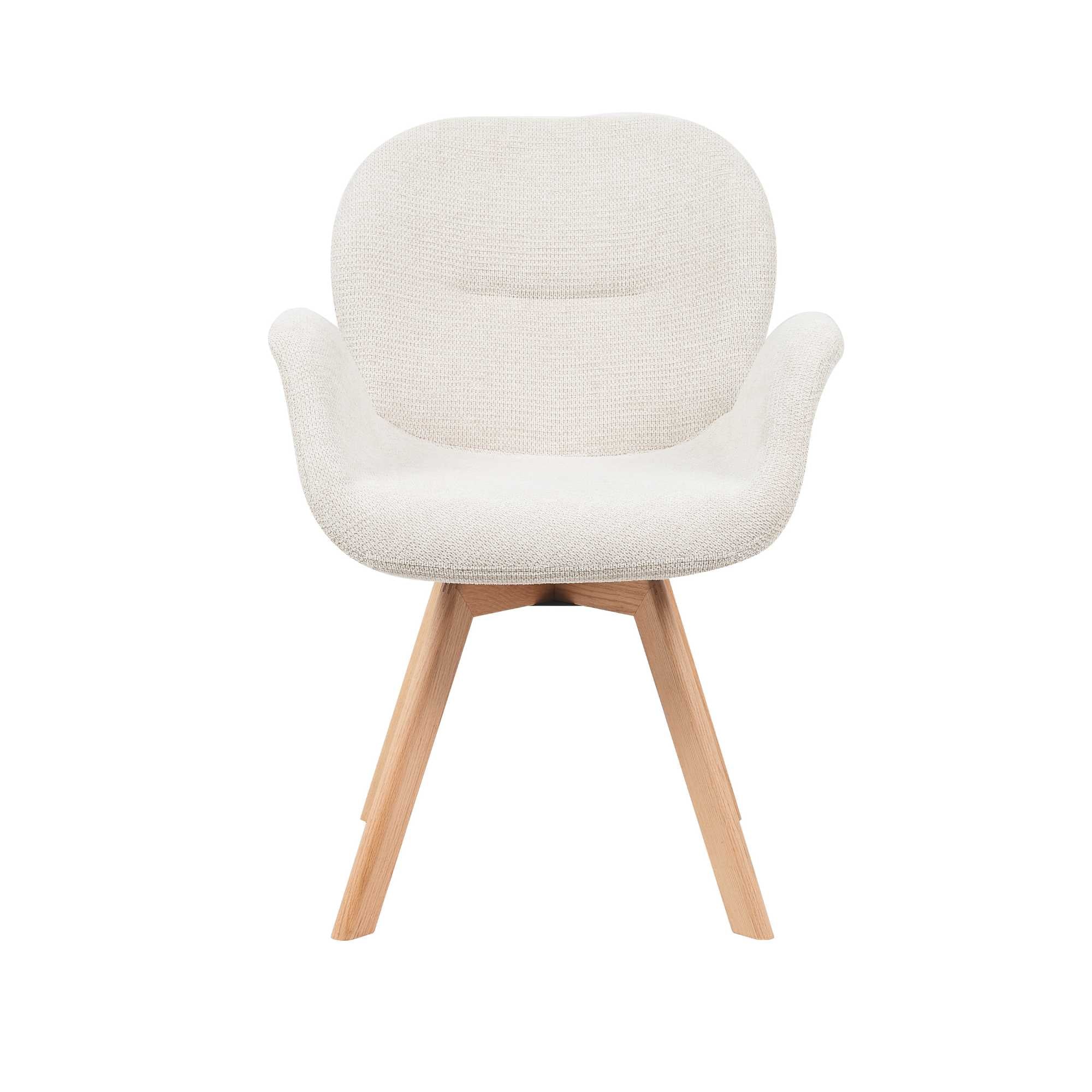 Eetkamerstoel Jesse | Draaibaar | Beige stof