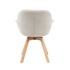 Eetkamerstoel Jesse | Draaibaar | Beige stof