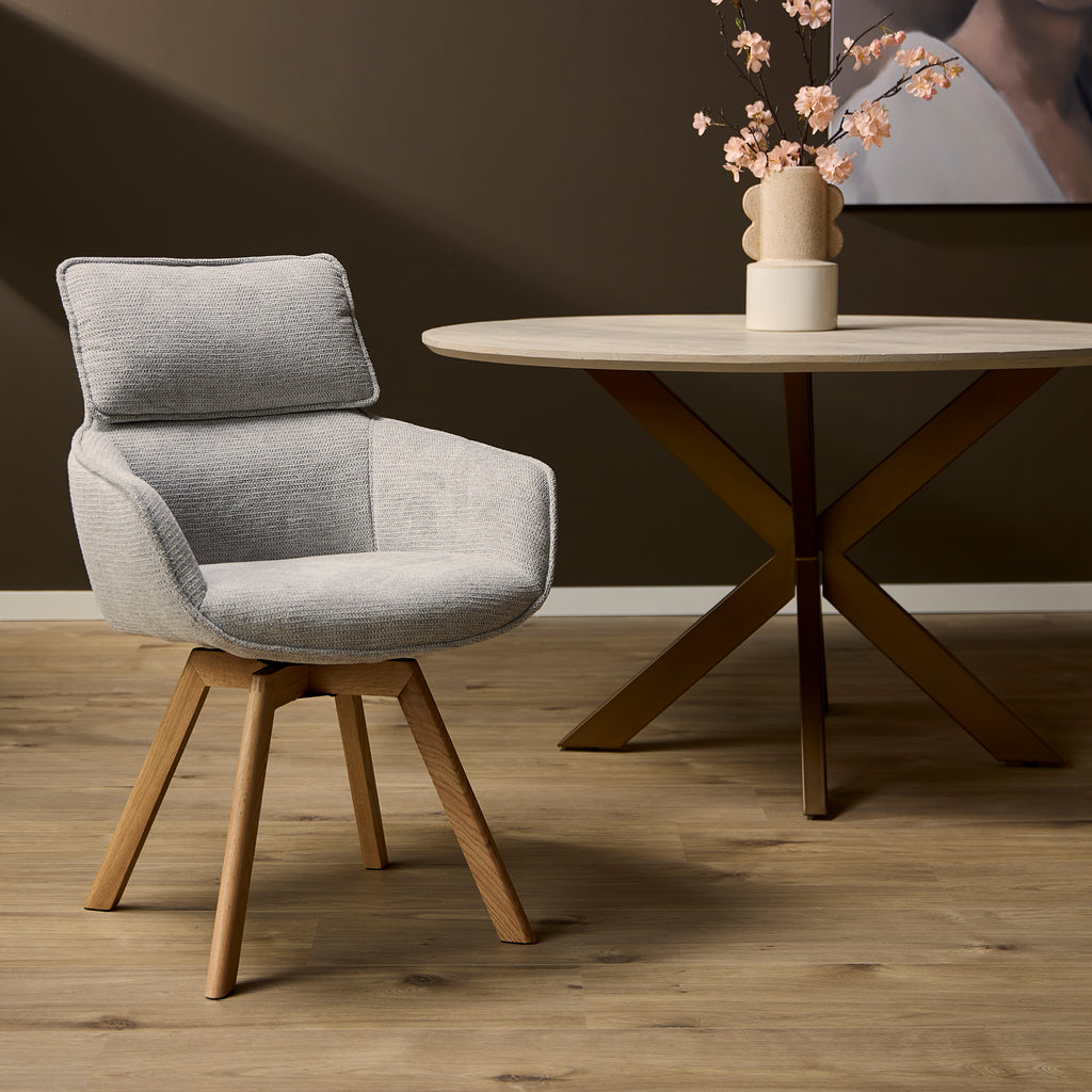 Eetkamerstoel Jona | Draaibaar | Taupe