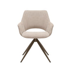 Eetkamerstoel Daisy | Draaibaar 180° | Beige stof