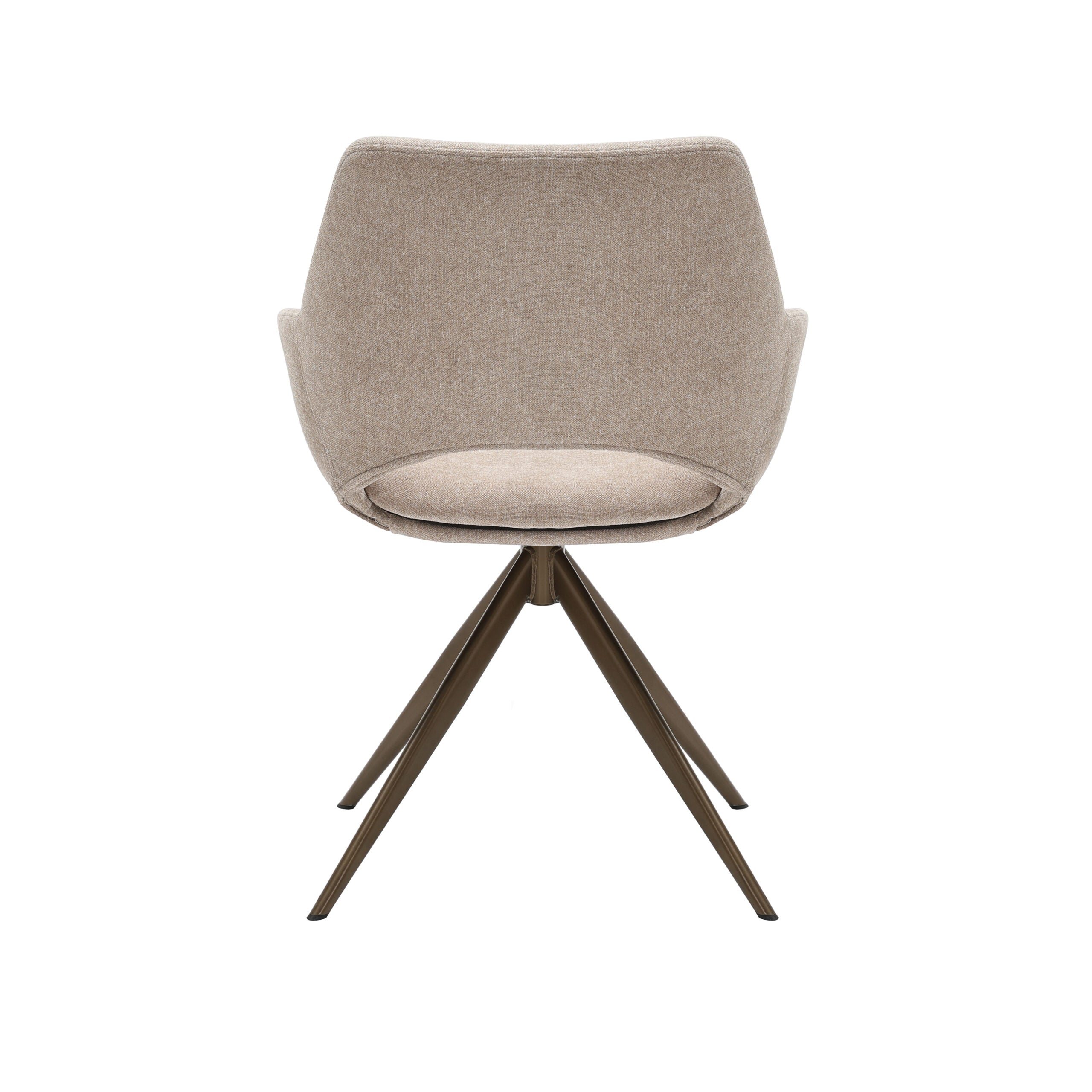 Eetkamerstoel Daisy | Draaibaar 180° | Beige stof