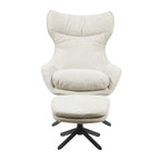 Fauteuil Olivia | Draaibaar | Taupe met voetenbank