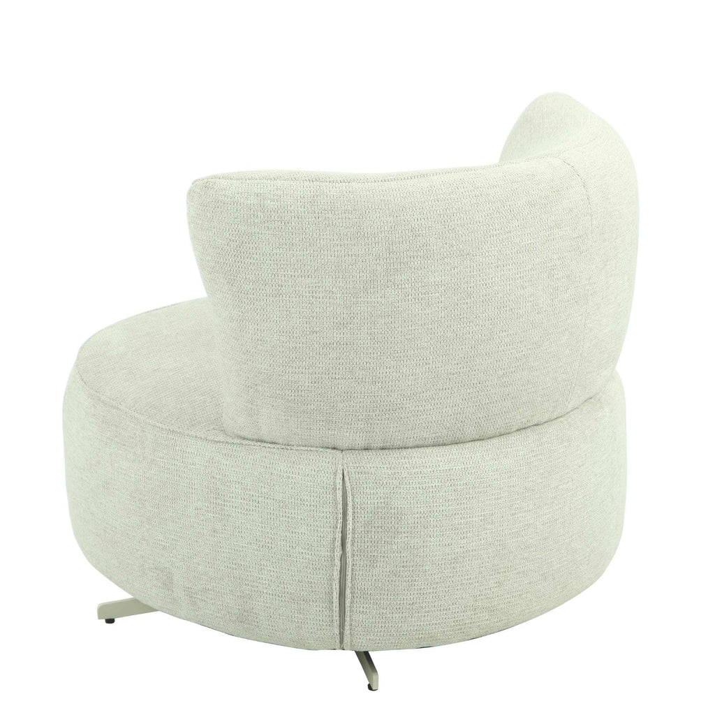Fauteuil Julia | Draaibaar | Lichtgrijs stof