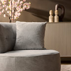 Fauteuil Julia | Draaibaar | Lichtgrijs stof