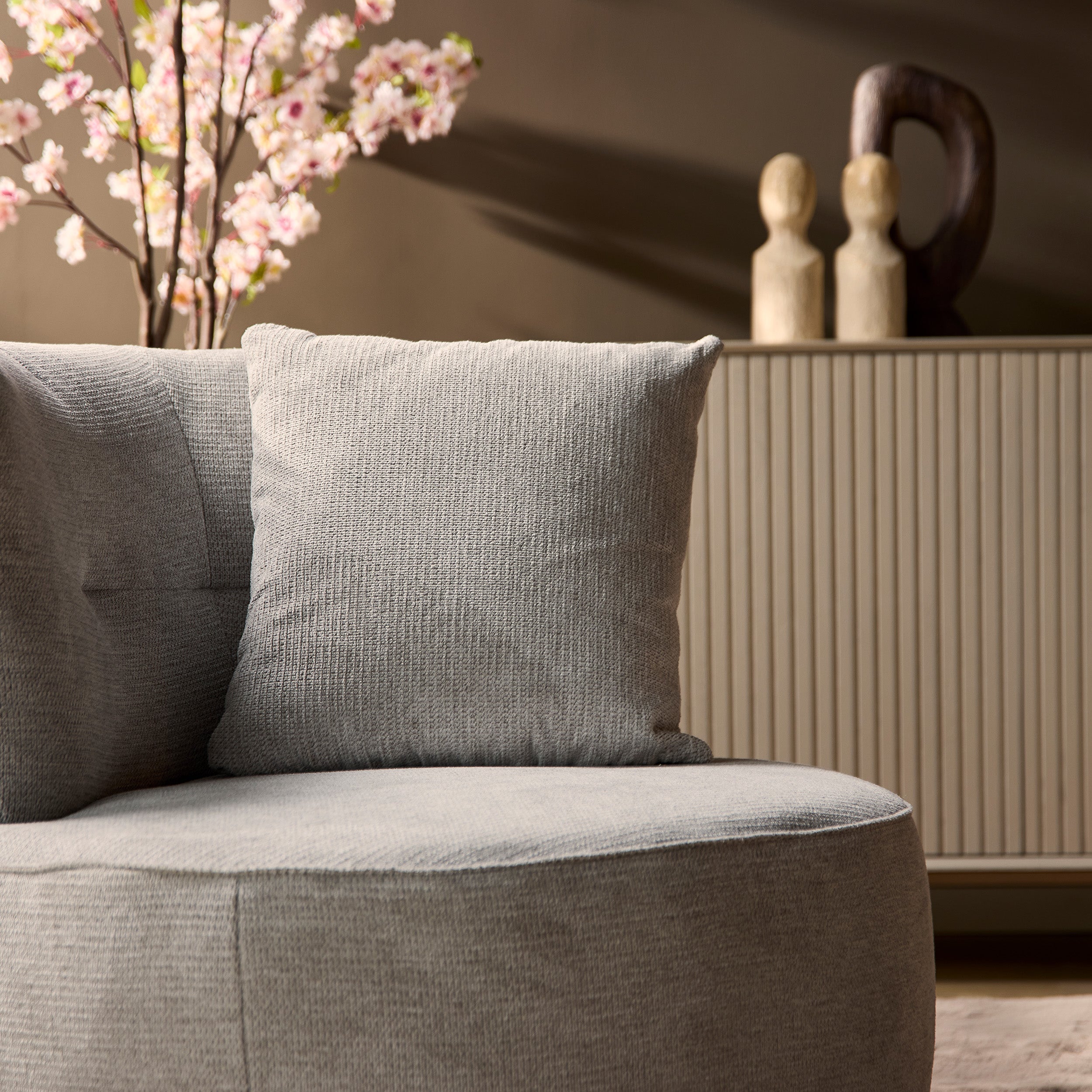 Fauteuil Julia | Draaibaar | Lichtgrijs stof