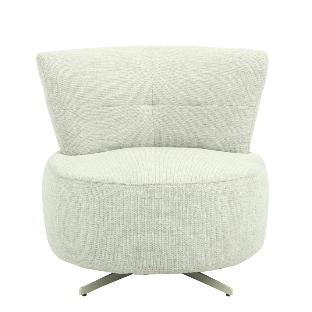 Fauteuil Julia | Draaibaar | Lichtgrijs stof