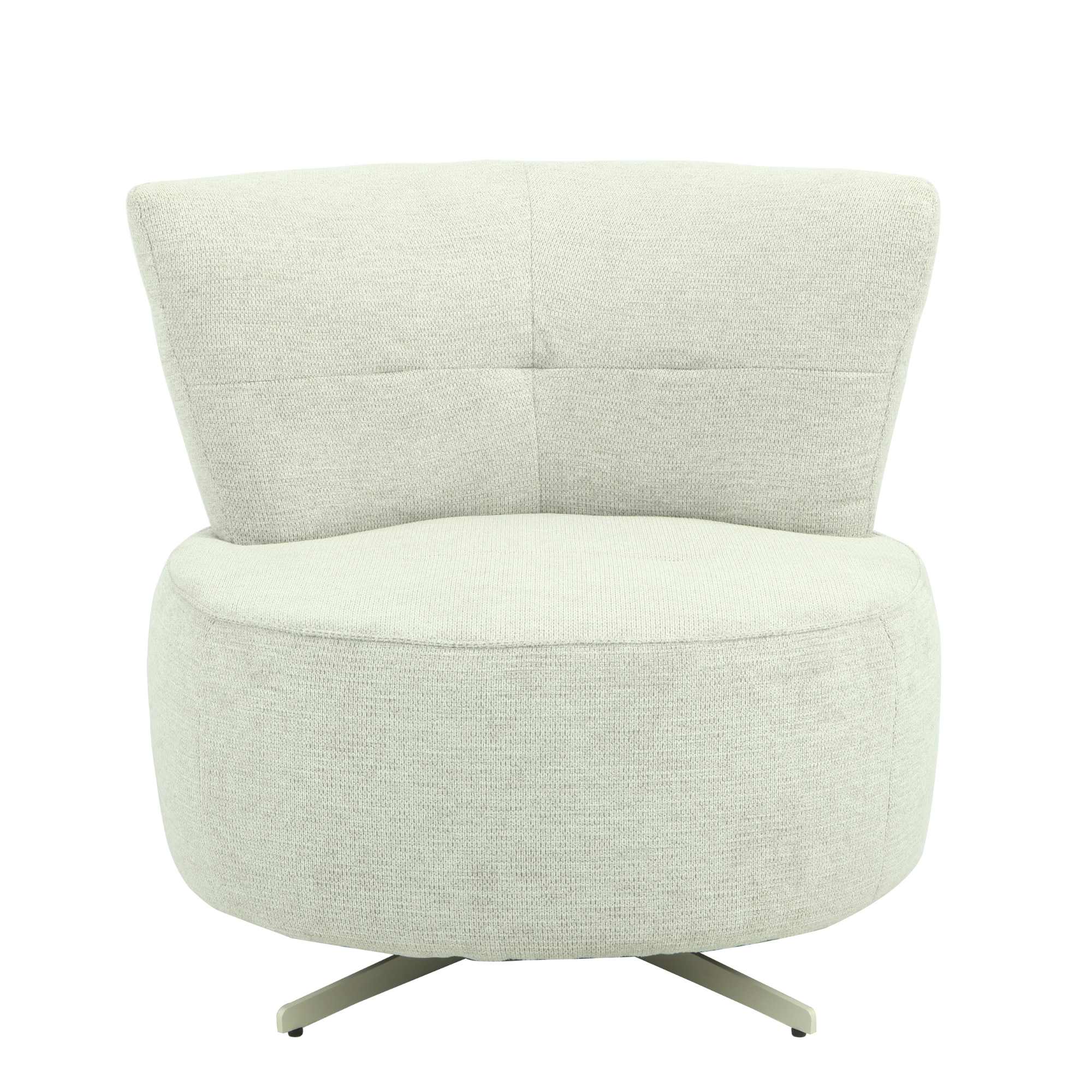 Fauteuil Julia | Draaibaar | Lichtgrijs stof