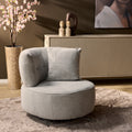 Fauteuil Julia | Draaibaar | Lichtgrijs stof