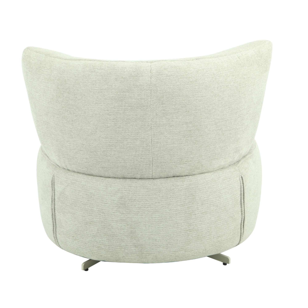 Fauteuil Julia | Draaibaar | Lichtgrijs stof