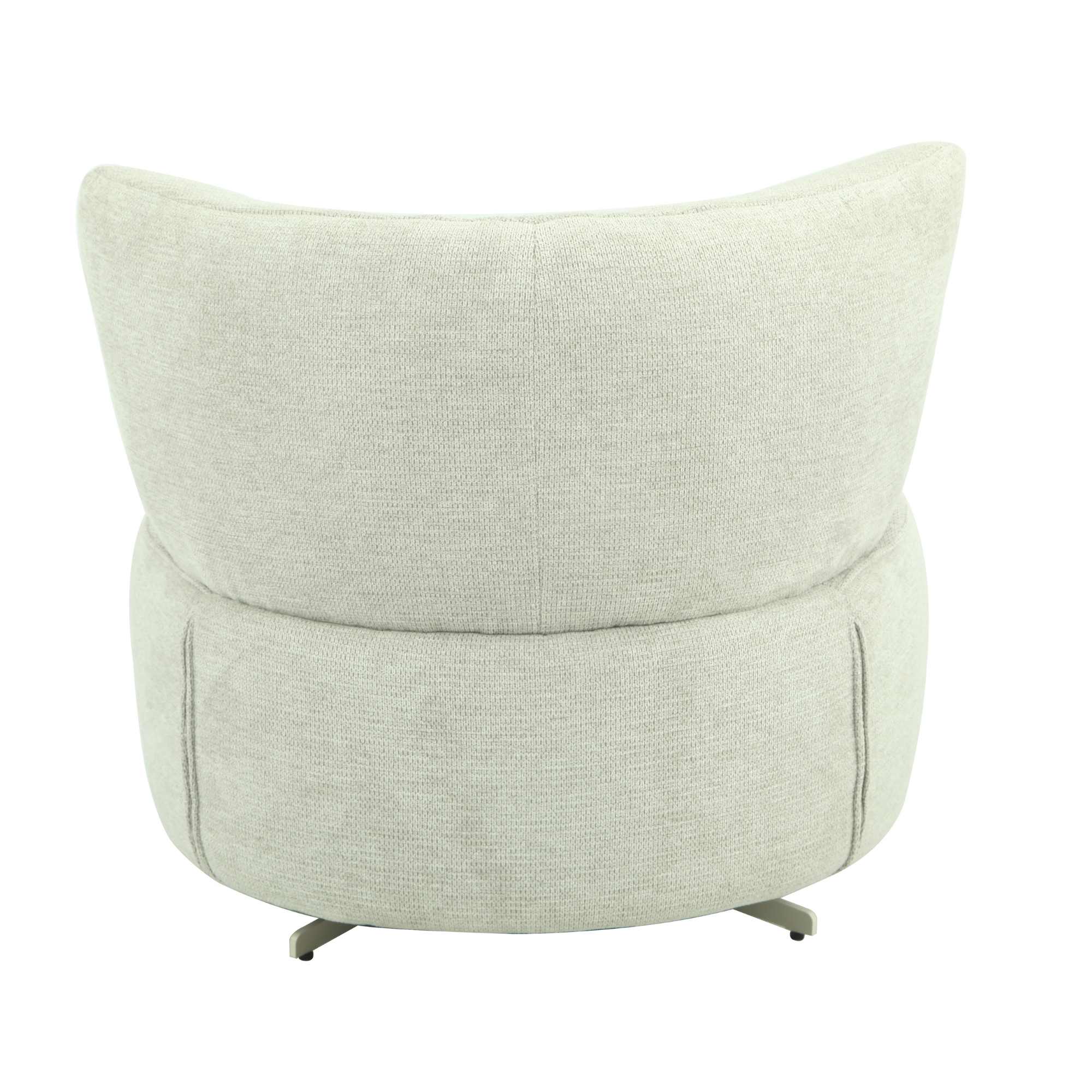 Fauteuil Julia | Draaibaar | Lichtgrijs stof