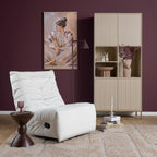 Relaxfauteuil Zen | Draaibaar | Bekleding geplooid