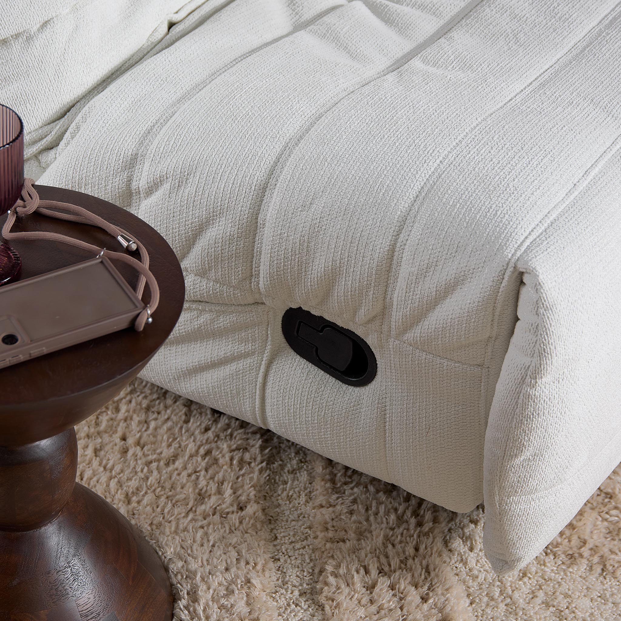 Relaxfauteuil Zen | Draaibaar | Bekleding geplooid
