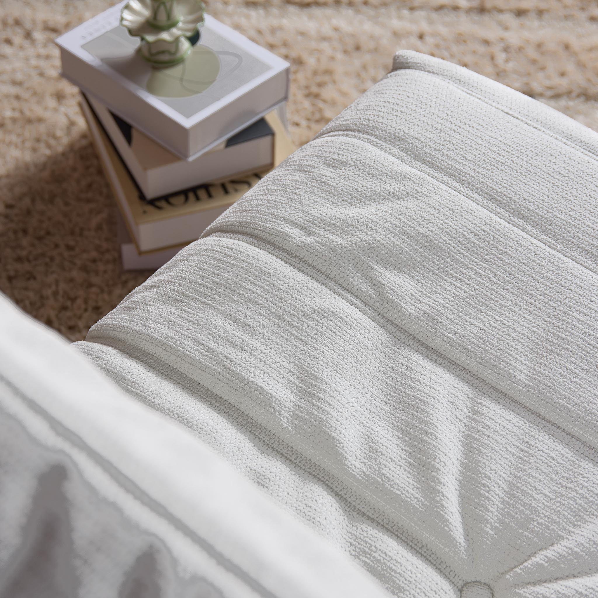 Relaxfauteuil Zen | Draaibaar | Bekleding geplooid