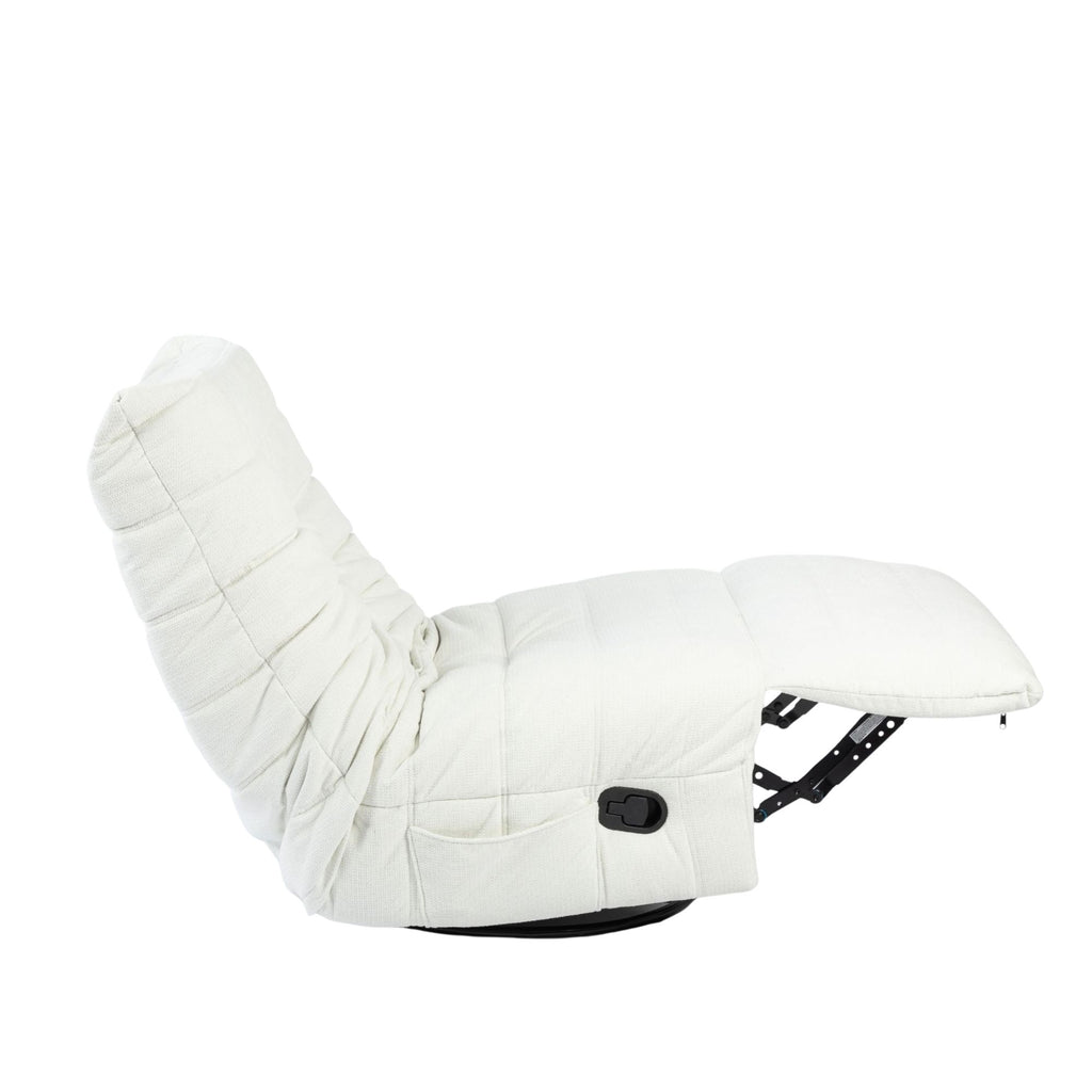 Relaxfauteuil Zen | Draaibaar | Bekleding geplooid