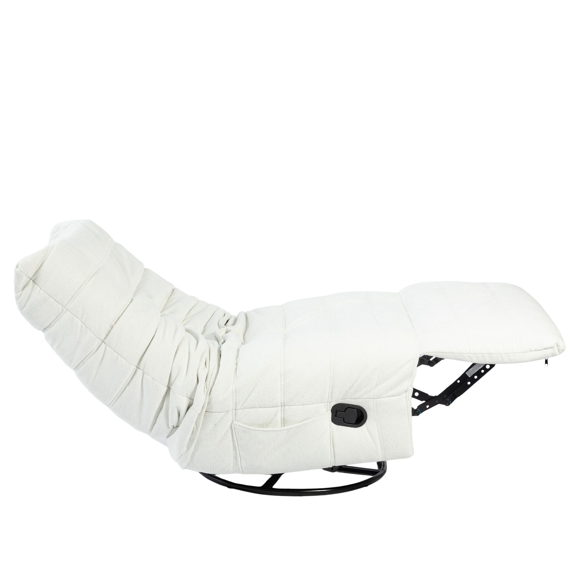 Relaxfauteuil Zen | Draaibaar | Bekleding geplooid