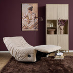 Relaxfauteuil Zen | Draaibaar | Plissé bekleding