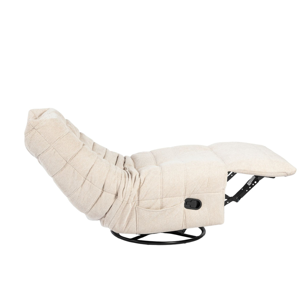 Relaxfauteuil Zen | Draaibaar | Geplooide bekleding