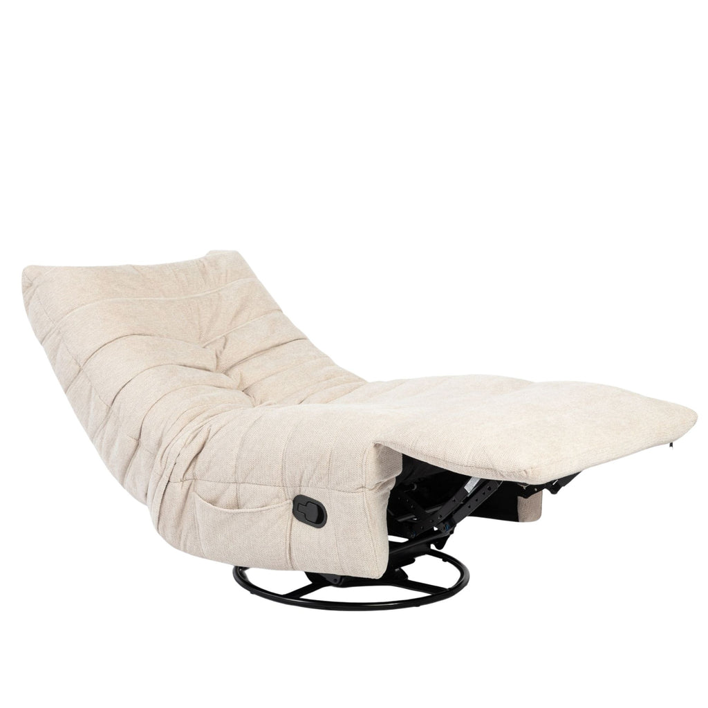 Relaxfauteuil Zen | Draaibaar | Plissé bekleding