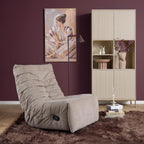 Relaxfauteuil Zen | Draaibaar | Geplooide bekleding