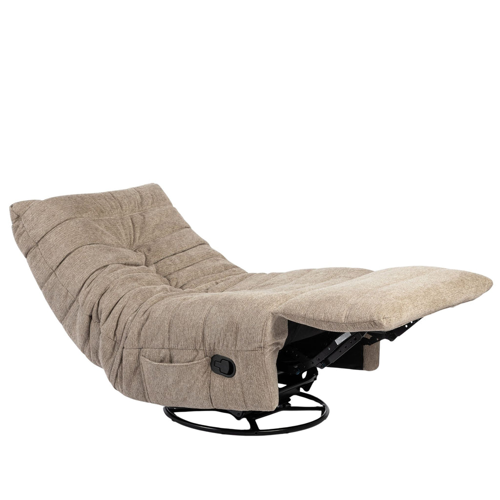 Relaxfauteuil Zen | Draaibaar | Geplooide bekleding